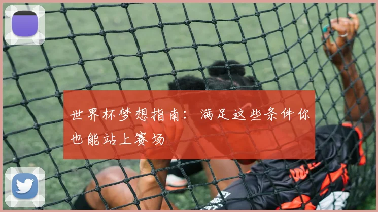 世界杯梦想指南:满足这些条件你也能站上赛场